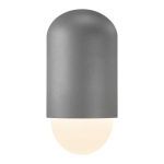 Nordlux Heka Luce Da Parete Aluminium Grigio | IP54 - Adatto per E27