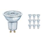 Confezione Multipack 10x Ledvance Performance Faretti LED Riflettore GU10 PAR16 4.3W 350lm 36D - 827 Bianco Molto Caldo | Sostitutiva 50W