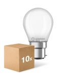 Confezione Multipack 10x Ledvance Classic LED B22d Pera Ghiaccio 4W 470lm - 827 Bianco Molto Caldo | Sostitutiva 40W