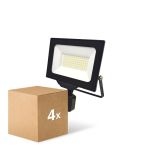 Confezione Multipack 4x Noxion Proiettore LED Beamy G3 50W 5500lm 110D - 840 Bianco Freddo | IP65 - Sensore di Movimento e Luce - Simmetrico