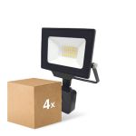 Confezione Multipack 4x Noxion Proiettore LED Beamy G3 20W 2200lm 100D - 830 Luce Calda -  | IP65 - Sensore di Movimento e Luce - Simmetrico