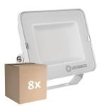 Confezione Multipack 8x Ledvance Proiettore LED Compatto Bianca 50W 4500lm 100D - 830 Luce Calda | IP65 - Simmetrico 