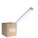 Confezione Multipack 10x Philips Stagna LED WT060C 28W 3400lm - 840 Bianco Freddo | 150cm - 1x Cablaggio Entra/Esci