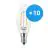 Confezione Multipack 10x Philips Corepro LEDcandle E14 Attorcigliata Candela Filamento Chiara 2W 250lm - 827 Bianco Molto Caldo | Sostitutiva 25W