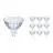 Confezione Multipack 10x Philips Corepro LEDspot GU5.3 MR16 4.4W 345lm 36D - 827 Bianco Molto Caldo | Sostitutiva 35W