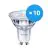 Confezione Multipack 10x Philips Corepro LEDspot GU10 PAR16 4W 345lm 36D - 830 Luce Calda | Sostitutiva 50W