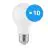 Confezione Multipack 10x LED Bulbo E27 Pera Ghiaccio 4.9W 470lm - 830 Luce Calda | Sostitutiva 40W