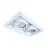 Noxion Incasso Spot Senza bordi Pro 2x AR111 Inclinabile Bianca | Ritaglio 314x164mm - G53 Attacco