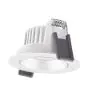 Ledvance Faretti LED Adjust Aluminium Bianca 8W 720lm 36D - 940 Bianco Freddo | Ritaglio 68mm - IP20 - Miglior resa cromatica - Dimmerabile