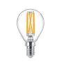 Philips Master Value LEDluster E14 Sferica Filamento Chiara 3.4W 470lm - 927 Bianco Molto Caldo | Miglior resa cromatica - Dimmerabile - Sostitutiva 40W