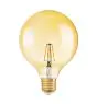 Osram Vintage 1906 LED E27 Globe Filamento Oro 125mm 6.5W 650lm - 824 Bianco Molto Caldo | Dimmerabile - Sostitutiva 50W