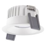 Ledvance Faretti LED Fix Aluminium Bianca 8W 680lm 36D - 930 Luce Calda | Ritaglio 68mm - IP44 - Miglior resa cromatica - Dimmerabile