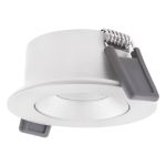 Ledvance Faretti LED Air Adjust Aluminium Bianca 4W 320lm 36D - 930 Luce Calda | Ritaglio 68mm - IP23 - Miglior resa cromatica - Dimmerabile