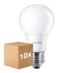 Confezione Multipack 10x Philips Corepro LEDbulb E27 Pera Ghiaccio 8W 806lm - 830 Luce Calda -  | Sostitutiva 60W