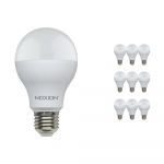 Confezione Multipack 10x Noxion Lucent Classic LED E27 Pera Ghiaccio 14W 1521lm - 830 Luce Calda | Sostitutiva 100W