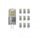 Confezione Multipack 10x Ledvance Performance LED Capsule G4 Chiara 2W 200lm - 827 Bianco Molto Caldo | Dimmerabile - Sostitutiva 20W