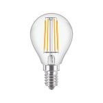 Philips Corepro LEDluster E14 Sferica Filamento Chiara 4.3W 470lm - 827 Bianco Molto Caldo | Sostitutiva 40W