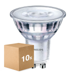 Confezione Multipack 10x Philips Corepro LEDspot GU10 PAR16 4W 345lm 36D - 827 Bianco Molto Caldo | Dimmerabile - Sostitutiva 50W