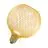 Osram Decor Piatto Lamp In Metallo Alloggio LED E27 Globe Ghiaccio Oro 3.5W 300lm - 827 Bianco Molto Caldo | Sostitutiva 25W