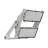 Ledvance Proiettore LED Max Radial 25 Aluminium Grigio 900W 171200lm 25D - 730 Luce Calda -  | IP66 - Simmetrico