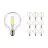 Confezione Multipack 10x Noxion Pro Classic LED E27 Globe Filamento Chiara 95mm 8W 806lm - 827 Bianco Molto Caldo | Dimmerabile - Sostitutiva 60W