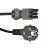 Noxion GST - Compatibile Cavo di alimentazione Nero - Femmina + Shuko Europlug - 2m - 3 pole 1,5mm2