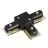 1-Fase Rail T-Connettore Nero