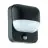 Eglo Luce Da Parete Trabada 1 Aluminium Nero | IP44 - Adatto per 1x E27 - Sensore Di Luce