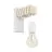 Eglo Luce Da Parete Townshend Acciaio Bianca | IP20 - Adatto per 1x E27 