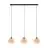 Eglo Luce Pendente Midsumer Acciaio Nero | IP20 - Adatto per 3x E27 