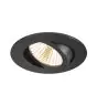 SLV New Tria 68 Faretti Aluminium Nero Il Giro 8.3W 705lm 38D - 927 Bianco Molto Caldo | Ritaglio 68mm -  Miglior Resa Cromatica - Dimmerabile 