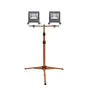 Ledvance Proiettore LED Lampada da cantiere Treppiedi Scuro Grigio 2X50W 9000lm 120D - 840 Bianco Freddo | IP65 - Simmetrico