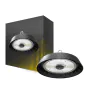 Highbay LED ALBIOR Acciaio Nero 150W 25500lm 90D - 757 Bianco Freddo | IP65 - con Sensore di movimento e luce