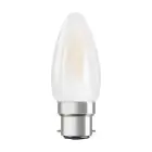 Osram LED B22D Candela Filamento Ghiaccio 4W 470lm - 827 Bianco Molto Caldo | Sostitutiva 40W