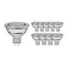 Confezione Multipack 10x Noxion Faretti LED GU5.3 MR16 7.5W 621lm 60D - 840 Bianco Freddo | Dimmerabile - Sostitutiva 50W