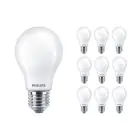 Confezione Multipack 10x Philips MASTER Value LEDbulb E27 Pera Ghiaccio 5.9W 806lm - 927 Bianco Molto Caldo | Miglior resa cromatica - Dimmerabile - Sostitutiva 60W