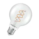 Osram Vintage 1906 LED E27 Globe Filamento Twist Chiara 7.2W 806lm - 927 Bianco Molto Caldo | Miglior Resa Cromatica - Dimmerabile - Sostitutiva 60W