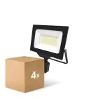 Confezione Multipack 4x Noxion Proiettore LED Beamy G3 50W 5500lm 110D - 840 Bianco Freddo | IP65 - Sensore di Movimento e Luce - Simmetrico