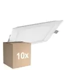 Confezione Multipack 10x Ledvance Downlight LED Slim Piazza SQ105 6W 420lm 120D - 830 Luce Calda 
