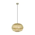 Eglo Luce Pendente Amsfield Acciaio Marrone | IP20 - Adatto per 1x E27 