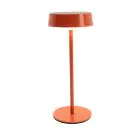 Eglo Lampada Da Tavolo Simeri Solar Acciaio Arancione 3W 250lm - 830-860 Regolabile Bianca | IP44 - Dimmerabile al tocco - USB-C