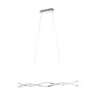 Eglo Luce Pendente Lasana 2 Acciaio Aluminium Cromo Bianca 35W 5300lm - 830 Luce Calda -  | IP20