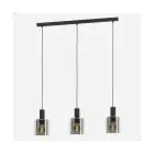 Eglo Luce Pendente Gorosiba Acciaio Nero | IP20 - Adatto per 3x E27 