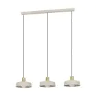 Eglo Luce Pendente Valdiola Acciaio Levigato | IP20 - Adatto per 3x E27 