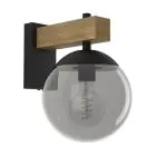 Eglo Luce Da Parete Bufalata Acciaio Nero | IP54 - Adatto per 1x E27