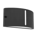 Eglo Luce Da Parete Poggiarello Nero Up & Down | IP54 - Adatto per 1x E14