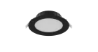 Noxion Downlight LED Hera Piatto Incasso Nero 9W 900lm 80D - 827-830-840 CCT | 146mm - Ritaglio 120mm